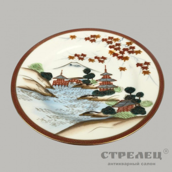 Картинка фарфоровый чайный сервиз на 6 персон. япония